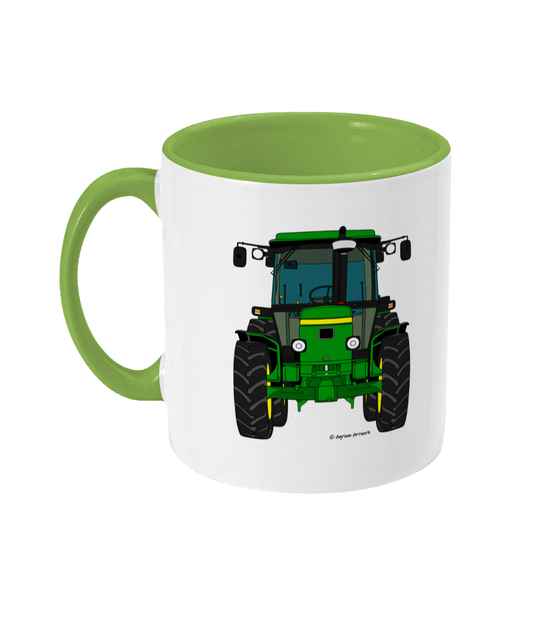 Green Tractor #3 Coloured 11oz Mug
