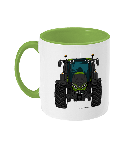 Green Tractor #4 Coloured 11oz Mug