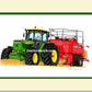 John Deere 4955 & Massey Ferguson 187 Baler - Tractor Art Print