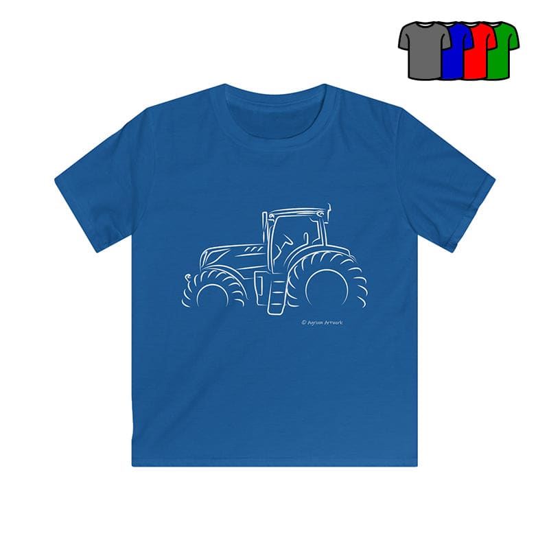 New Holland T7 Tractor Highlights - Kids T-Shirt