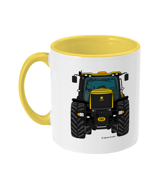 Yellow Tractor #2 Coloured 11oz Mug