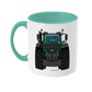 Olive Green Tractor #2 11oz Coloured Mug