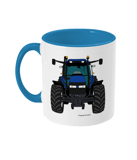 Blue Tractor #2 11oz Coloured Mug