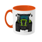 Lime Green Tractor #1 11oz Coloured Mug