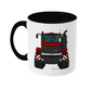 Dark Red Tractor #2 11oz Coloured Mug