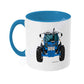 Blue Tractor #3 Coloured 11oz Mug