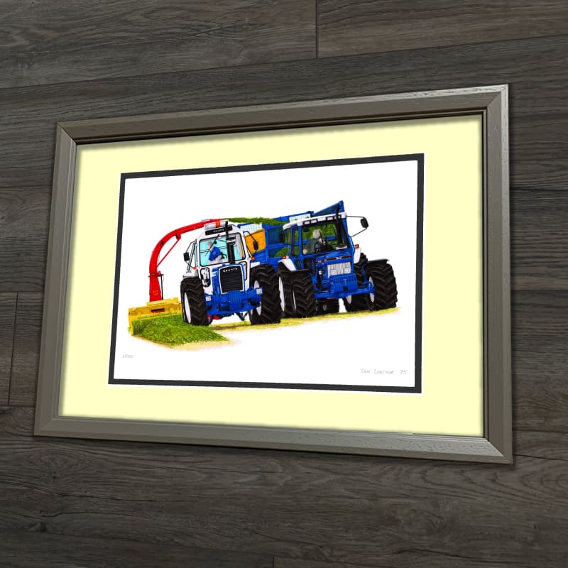 County 1184 & Ford 7810 Silage - Limited Edition Art Print