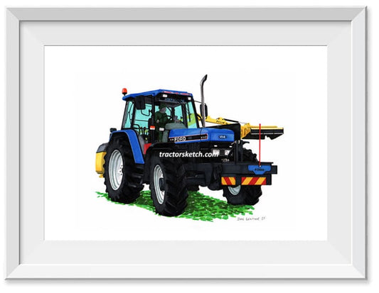 Ford 8340 Tractor & Hedgecutter