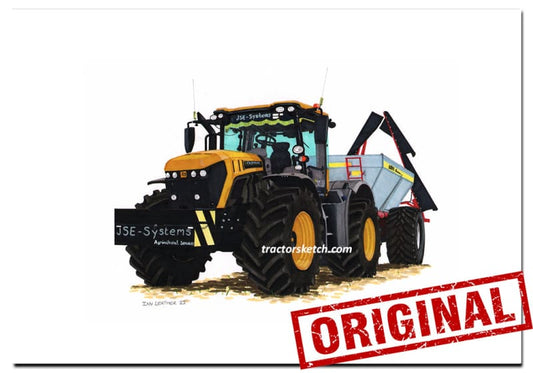 Jcb Fastrac 4220 Tractor- Original Drawing - A3