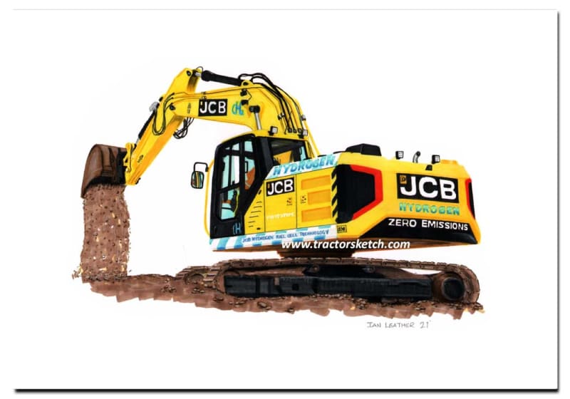 JCB X-Series Hydrogen Excavator