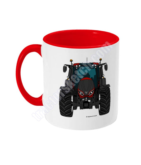 Maroon Tractor Coloured 11oz Mug