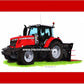 Massey Ferguson 6713S Tractor & Buckrake Art Print