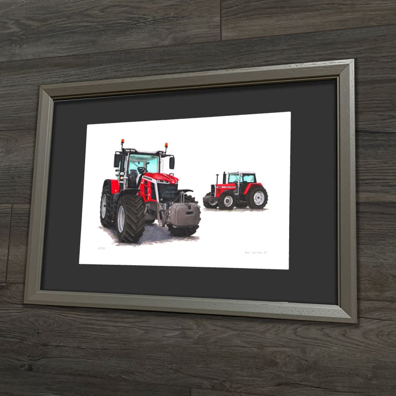 Massey Ferguson 8S & 2680 Tractor Limited Edition Art Print