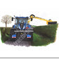 New Holland T7 Tractor Hedgecutting