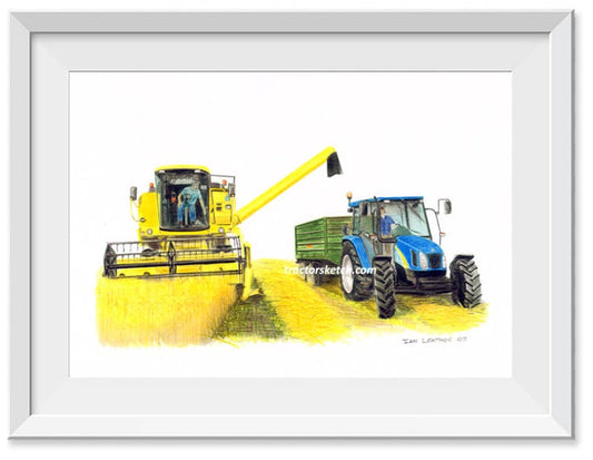 New Holland Combine & Tractor Trailer
