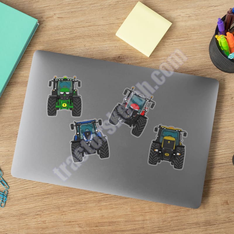 Set of 4 Tractor Stickers