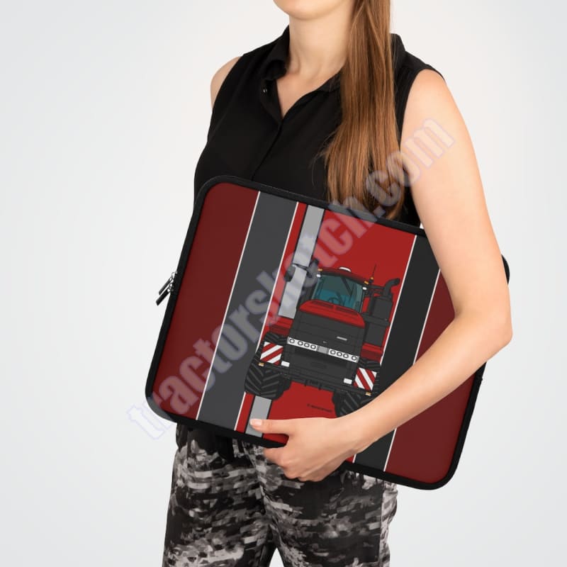 Dark Red Tractor #2 Device Sleeve for Laptops, Apple iPad, Amazon Kindle