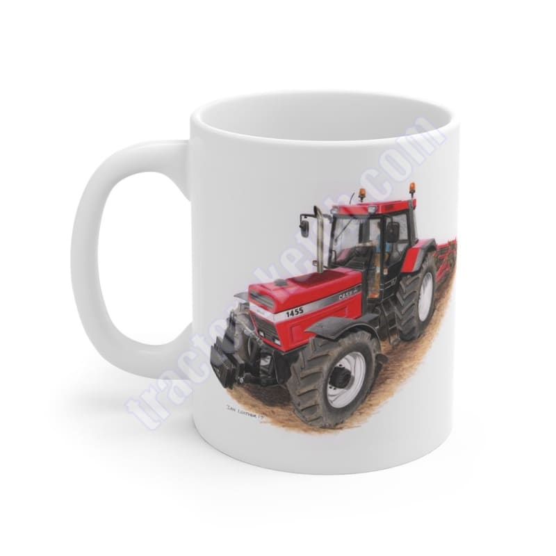Case IH 1455XL & Cultivator Tractor Ceramic Mug 11oz