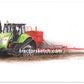 Claas Challenger 55 & Vaderstad Drill - tractorsketch.com