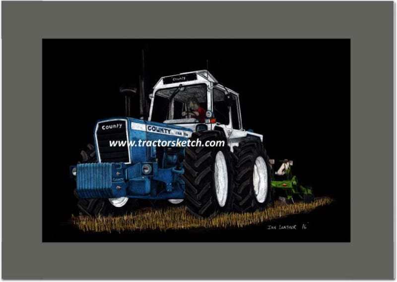 County 1184TW & Plough - tractorsketch.com