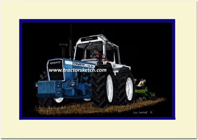 County 1184TW & Plough - tractorsketch.com