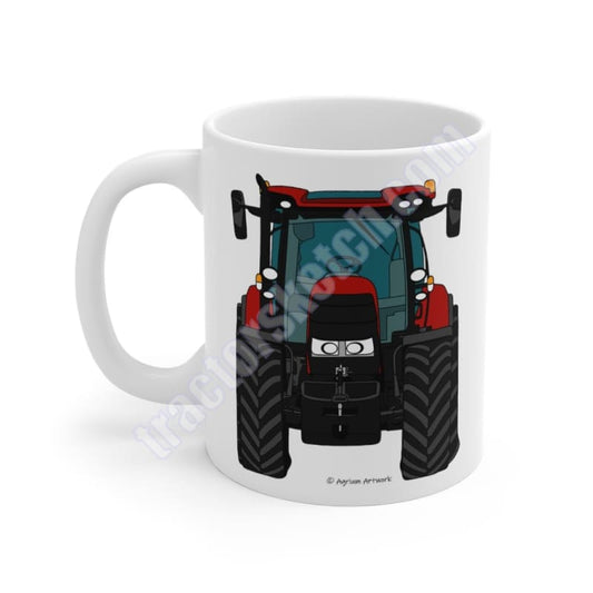 Case IH Puma Tractor Mug Dark Red Tractors Coffee Mugs 