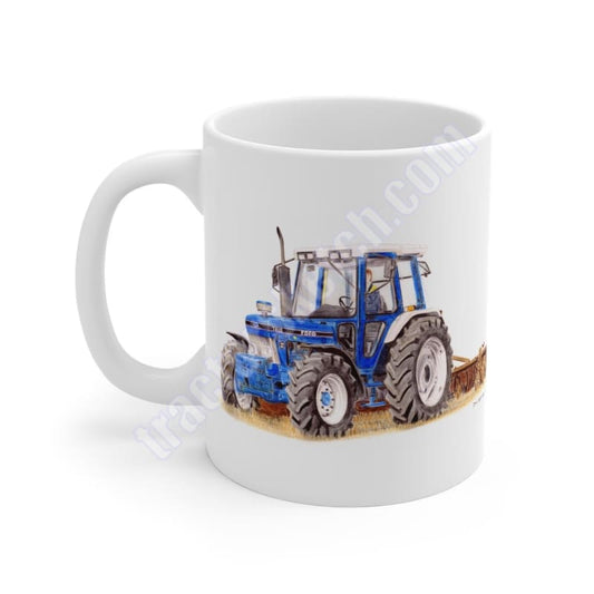 Ford 7810 Ploughing Tractor Ceramic Mug 11oz