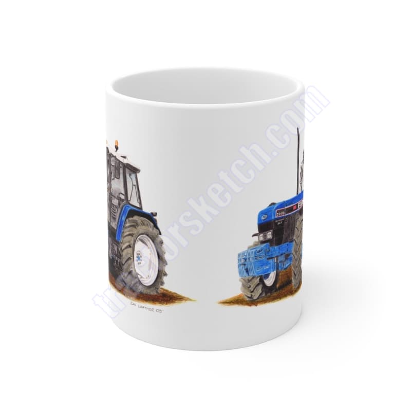 Ford 7840 Tractor Ceramic Mug 11oz