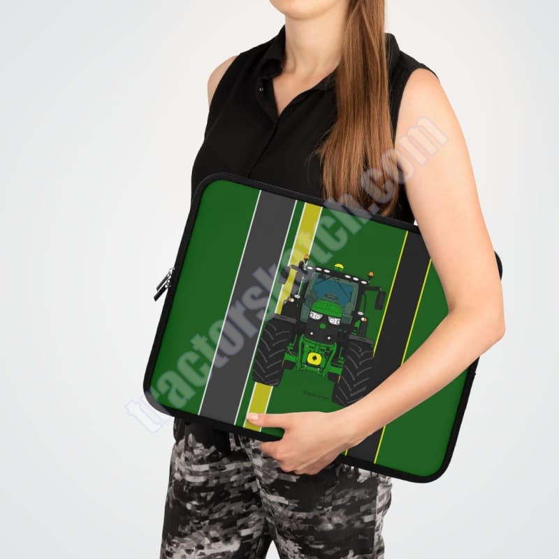 Green Tractor #1 Device Sleeve for Laptops Apple iPad Amazon