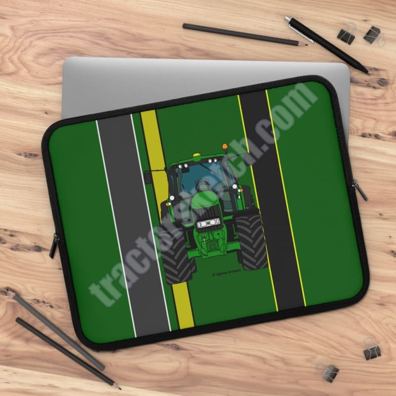 Green Tractor #2 Device Sleeve for Laptops Apple iPad Amazon
