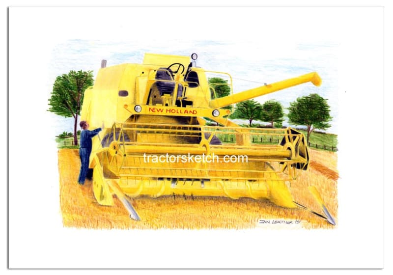 New Holland Clayson Combine - tractorsketch.com