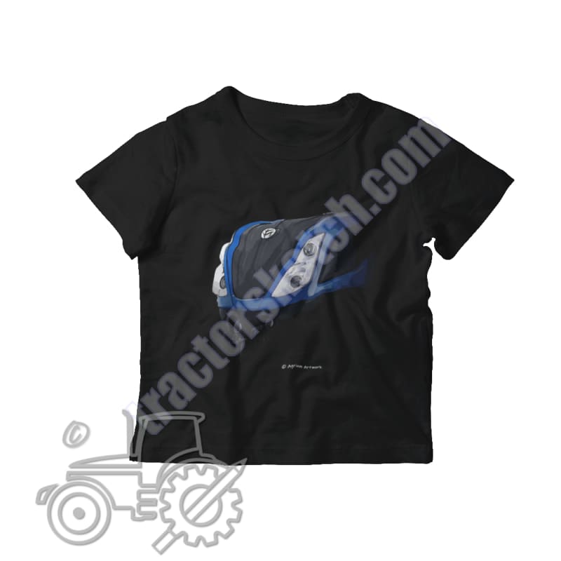 New Holland T7 Kids Softstyle T-Shirt - tractorsketch.com