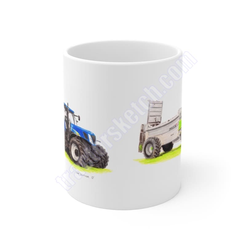 New Holland T7050 & Joskin Spreader Mug 11oz / Mugs - 