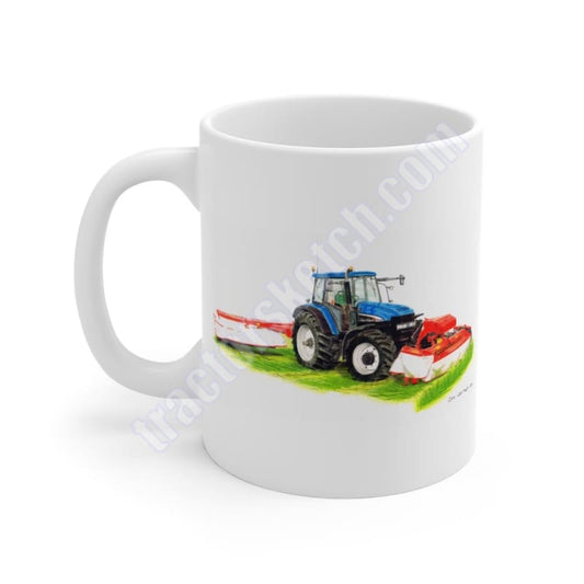 New Holland TM190 Tractor & Kuhn Mowers Mug Coffee Mugs
