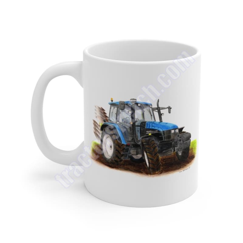 New Holland TS115 Tractor & Plough Mug 11oz / Mugs