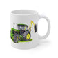 John Deere 3650 & Hedgecutter Tractor Ceramic Mug 11oz