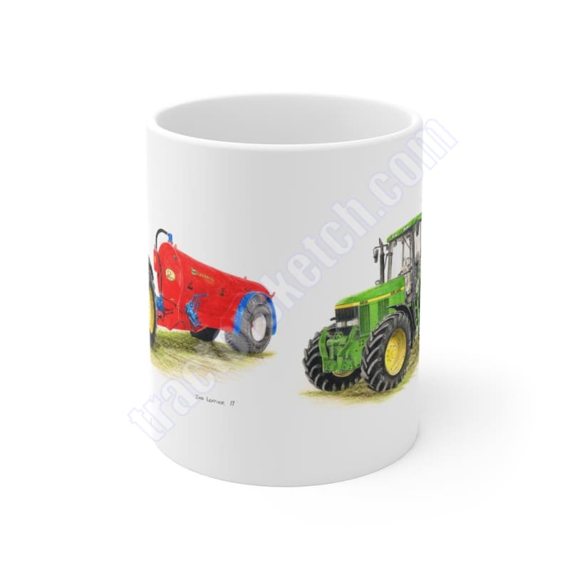 John Deere 6810 & Marshall Slurry Tanker Mug 11oz / Mugs / 