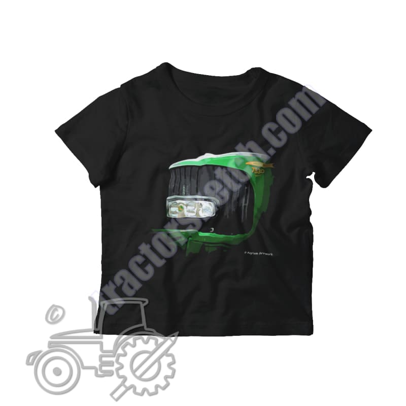 John Deere 7530 Kids Softstyle T-Shirt - tractorsketch.com