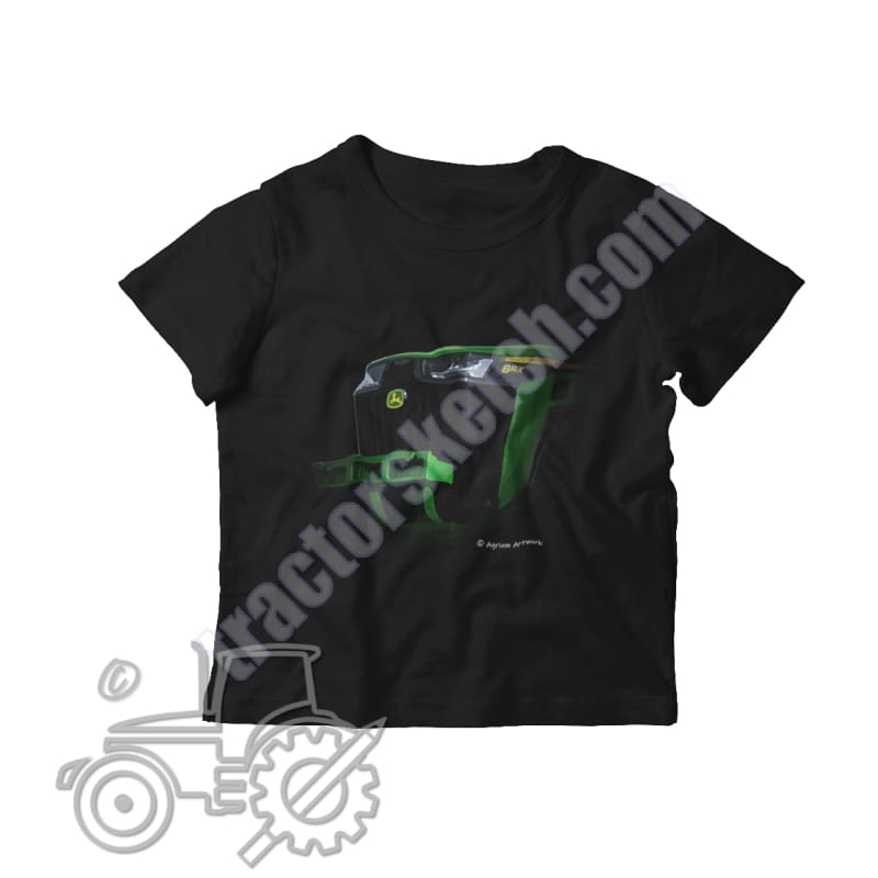 John Deere 8RX Kids Softstyle T-Shirt - tractorsketch.com