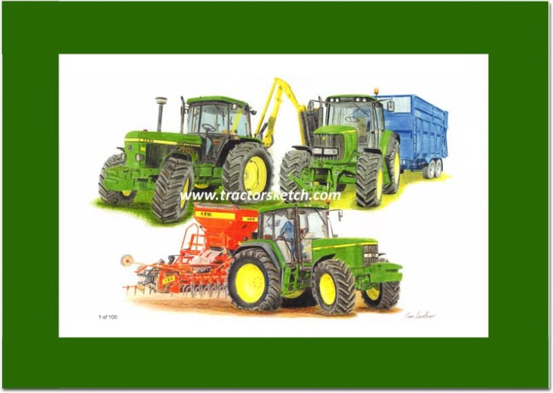 John Deere Limited Edition Trio - tractorsketch.com