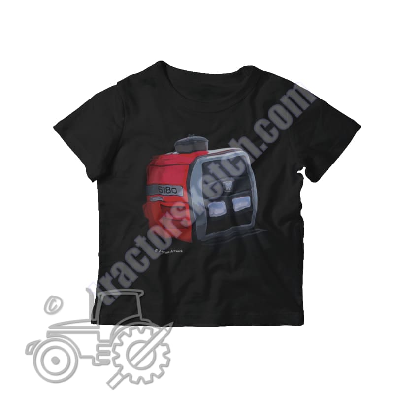 Massey Ferguson 6180 Kids Softstyle T-Shirt - tractorsketch.com