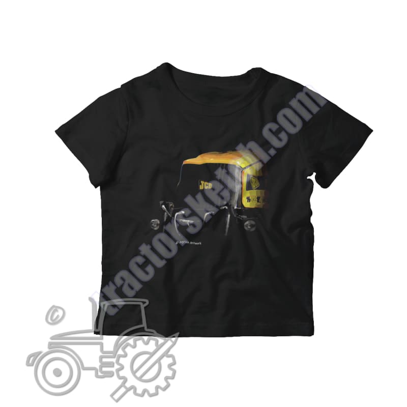 JCB Fastrac 2135 Kids Softstyle T-Shirt - tractorsketch.com